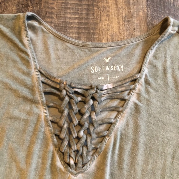 American Eagle sage soft & sexy xl cage top - Picture 4 of 5